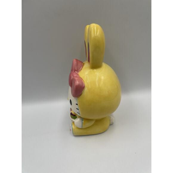 Blue Sky Clayworks HELLO KITTY Easter Bunny Ears Basket Eggs Figurine NEW 2024 - Picture 7 of 8